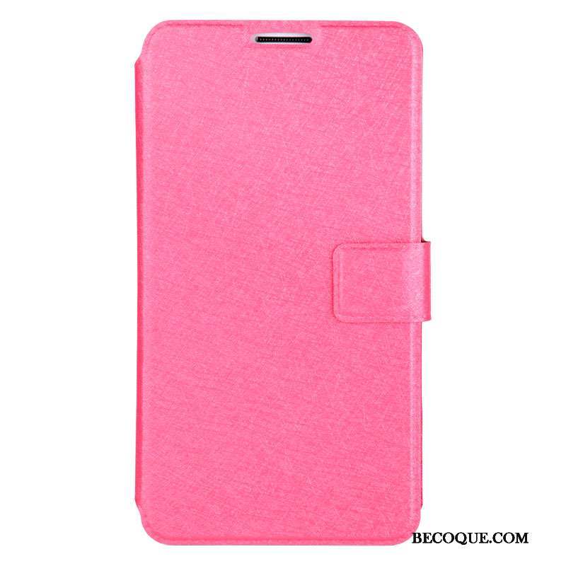 Samsung Galaxy Note 3 Clamshell Étui En Cuir Rose Incassable Coque De Téléphone Protection