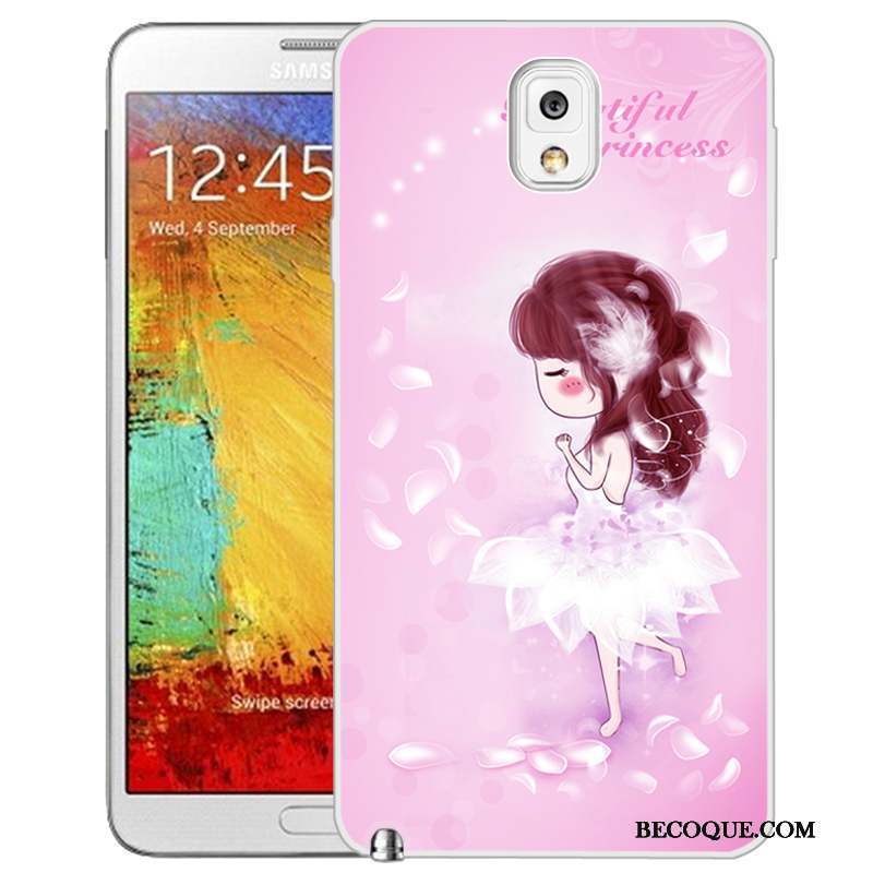 Samsung Galaxy Note 3 Coque De Téléphone Peinture Protection Étui Rose Téléphone Portable