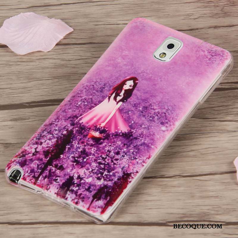 Samsung Galaxy Note 3 Coque Mince Violet Étui Téléphone Portable Incassable Tendance