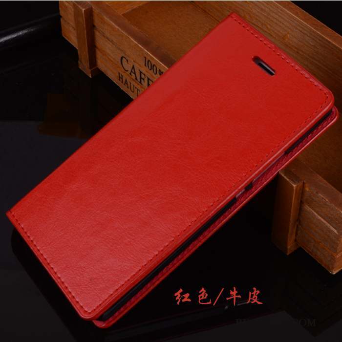 Samsung Galaxy Note 3 Coque Étui Cuir Véritable Téléphone Portable Protection Étui En Cuir Rouge