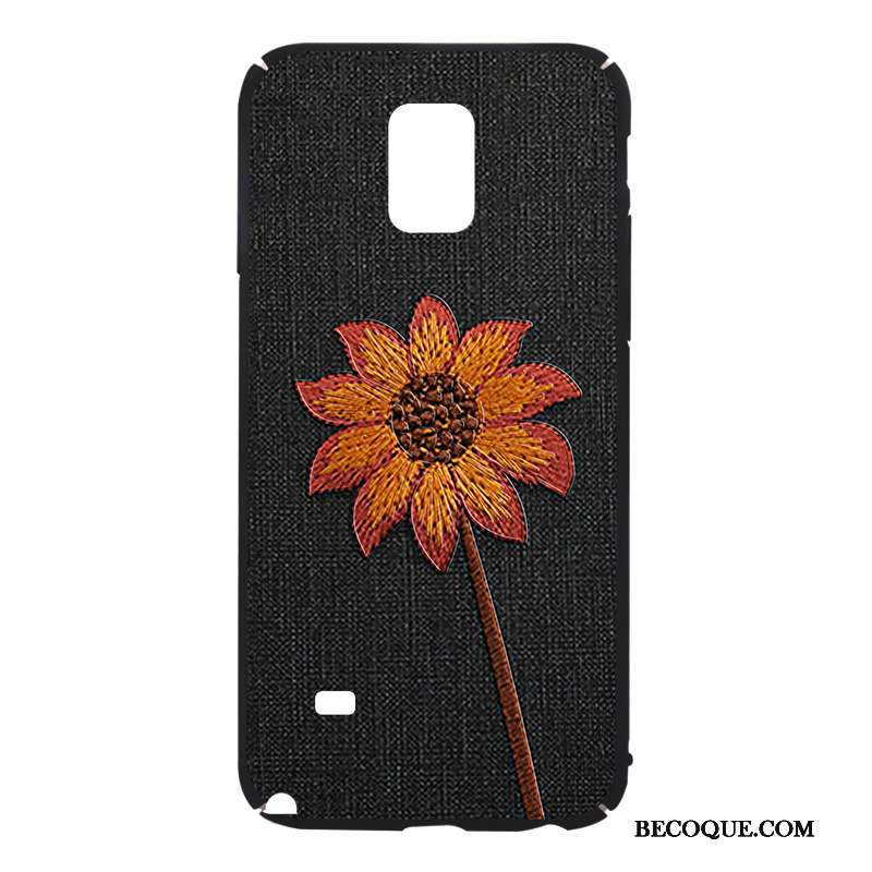 Samsung Galaxy Note 4 Coque Tout Compris Étui Tendance Nouveau Personnalité Noir