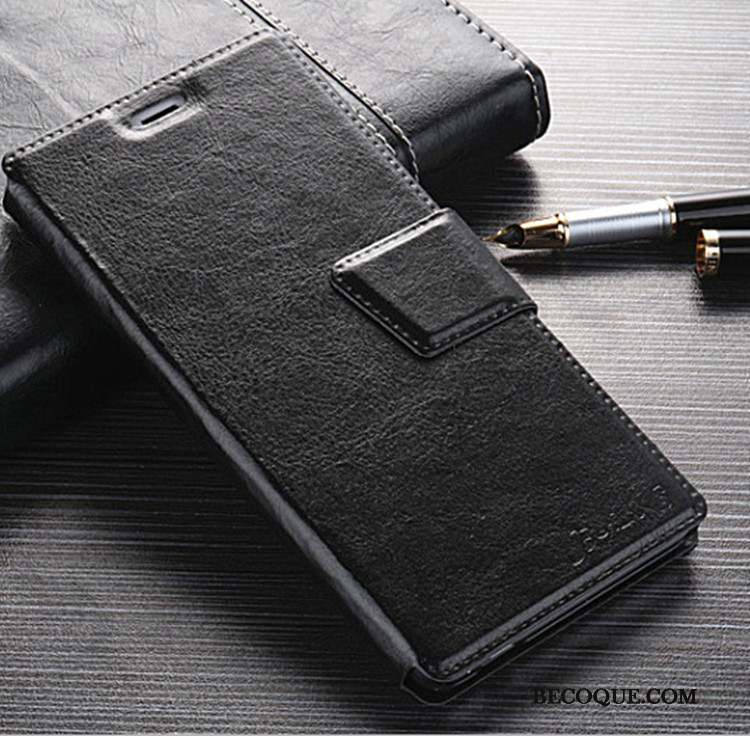 Samsung Galaxy Note 4 Noir Étui En Cuir Housse Téléphone Portable Coque De Téléphone