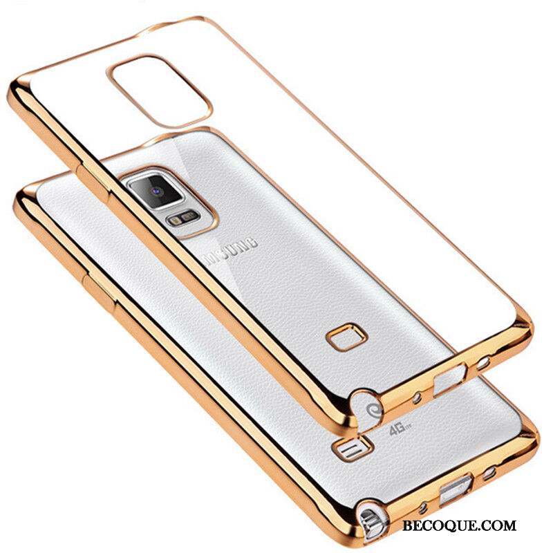 Samsung Galaxy Note 4 Placage Coque De Téléphone Étui Silicone Fluide Doux