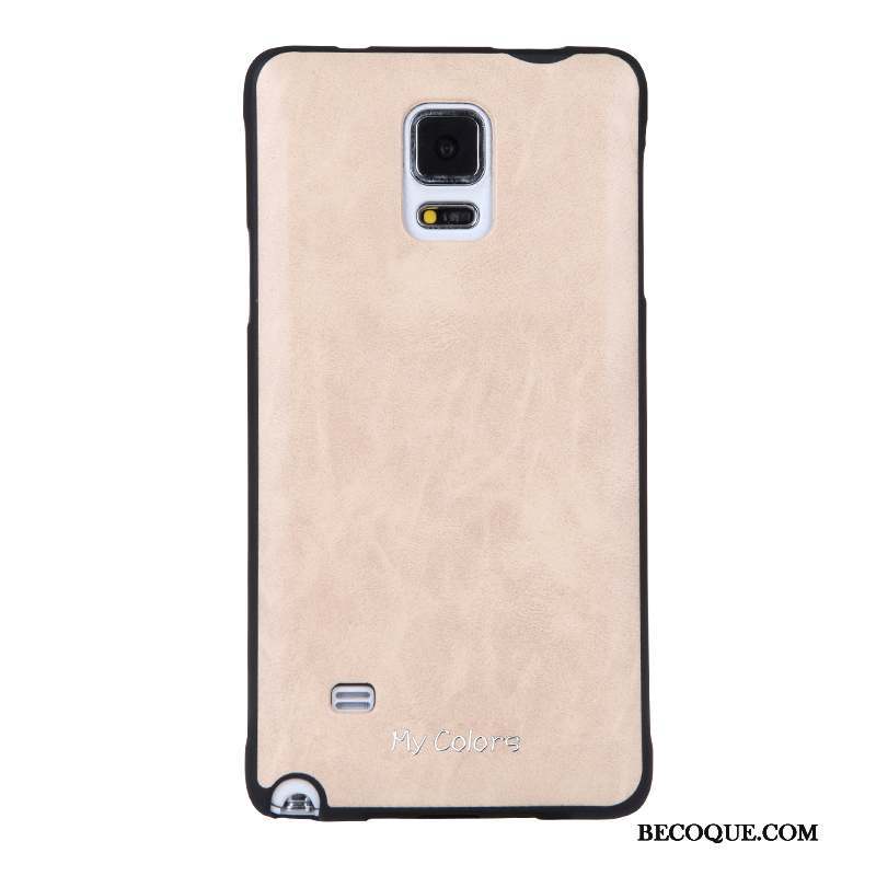 Samsung Galaxy Note 4 Similicuir Protection Coque De Téléphone Business Fluide Doux Étui