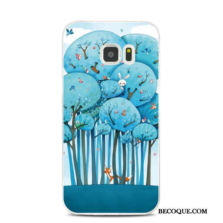 Samsung Galaxy Note 5 Bleu Chat Gaufrage Coque De Téléphone Support Fluide Doux