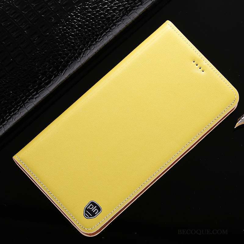 Samsung Galaxy Note 5 Cuir Véritable Téléphone Portable Jaune Protection Étui En Cuir Coque De Téléphone
