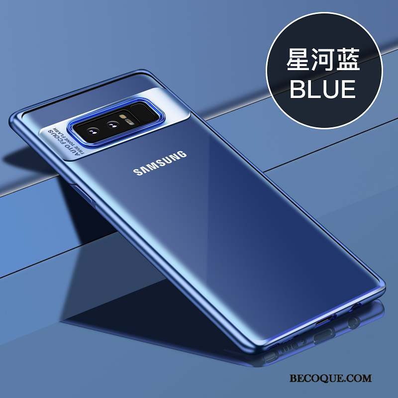 Samsung Galaxy Note 8 Coque Créatif Nouveau Personnalité Tendance Fluide Doux Bleu