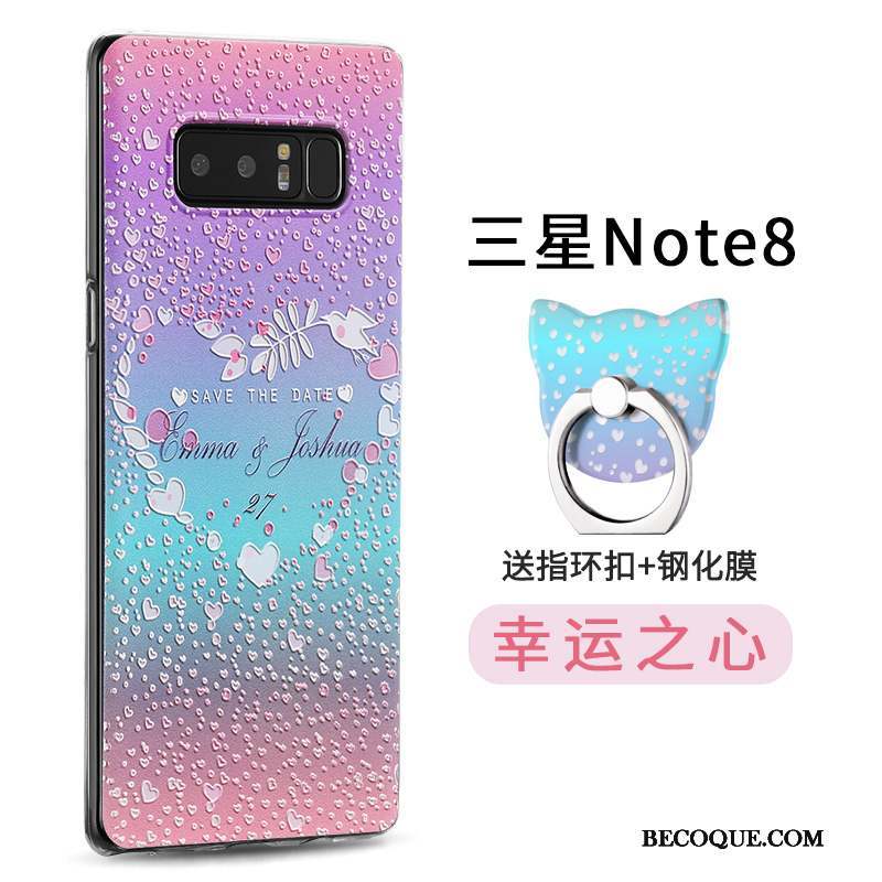 Samsung Galaxy Note 8 Coque Créatif Personnalité Une Agrafe Anneau Nouveau Silicone