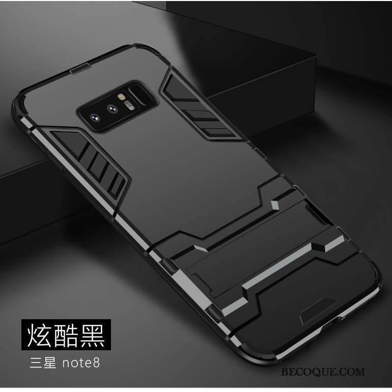 Samsung Galaxy Note 8 Coque Étui Silicone Noir Protection Tout Compris Tendance