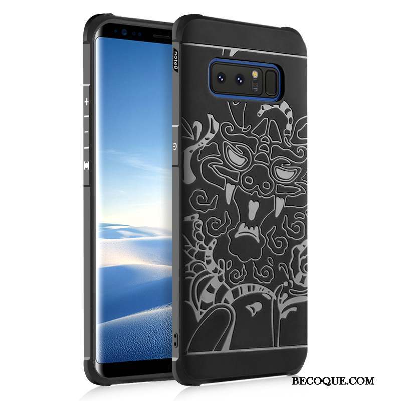 Samsung Galaxy Note 8 Fluide Doux Coque Incassable Tout Compris Silicone De Téléphone