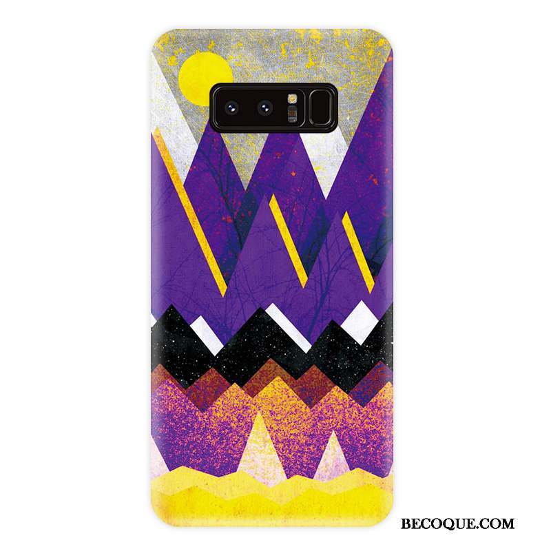 Samsung Galaxy Note 8 Personnalité Coque De Téléphone Protection Incassable Violet