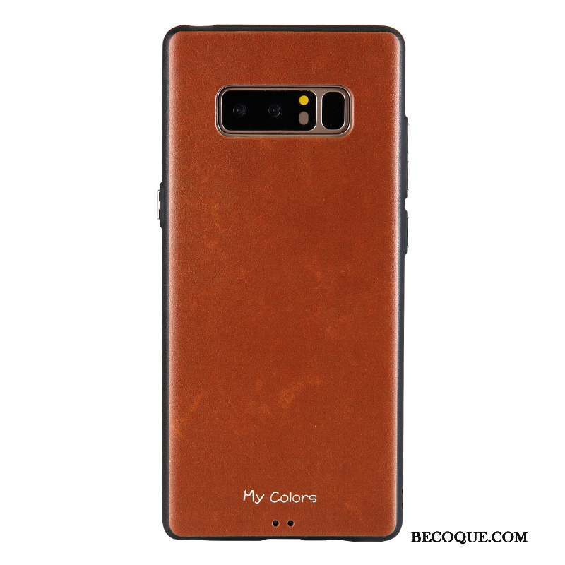 Samsung Galaxy Note 8 Protection Étui Couleur Unie Coque De Téléphone Fluide Doux Incassable