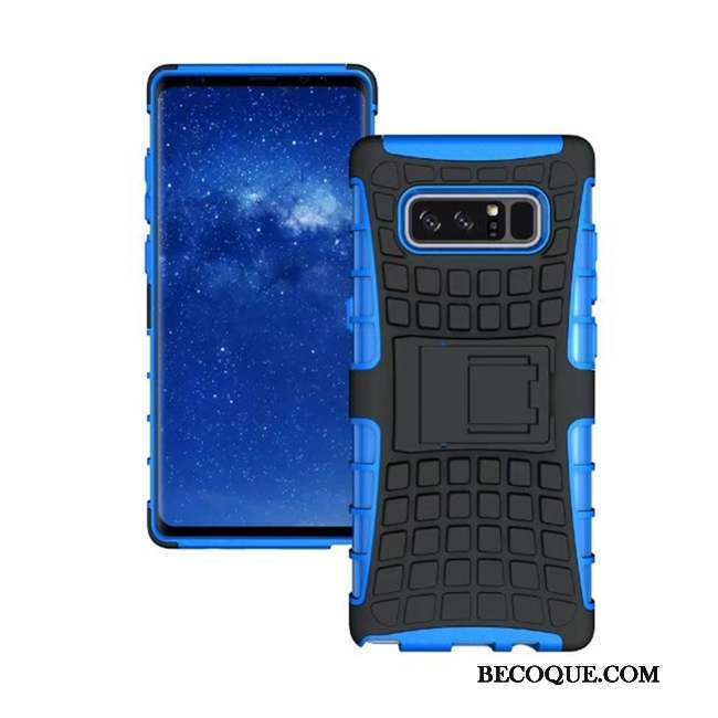 Samsung Galaxy Note 8 Tendance Bleu Étui Protection Support Coque De Téléphone