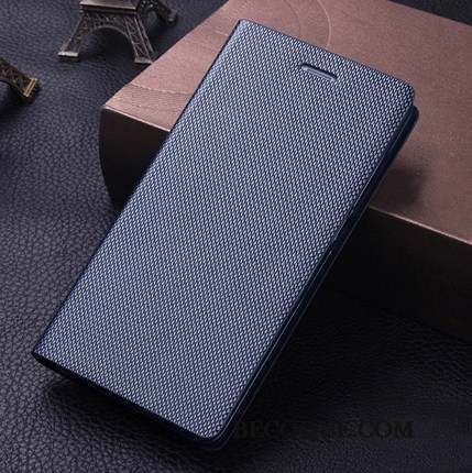 Samsung Galaxy Note 8 Tout Compris Cuir Véritable Créatif Bleu Protection Coque De Téléphone
