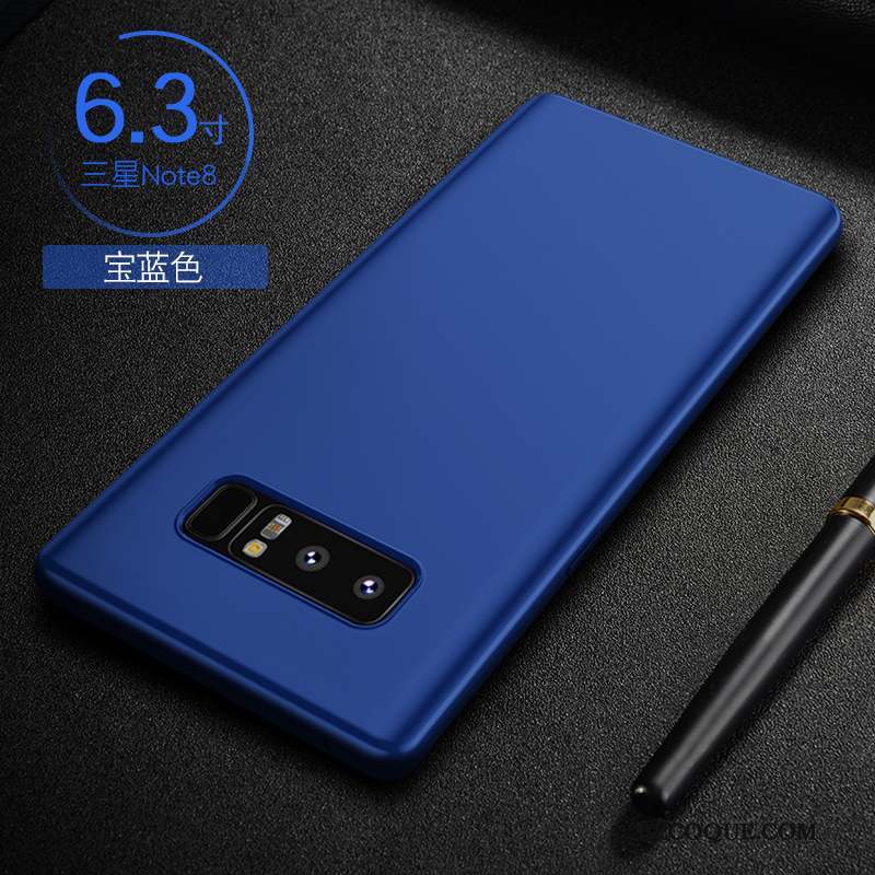 Samsung Galaxy Note 8 Étui Personnalité Coque De Téléphone Incassable Bleu Silicone