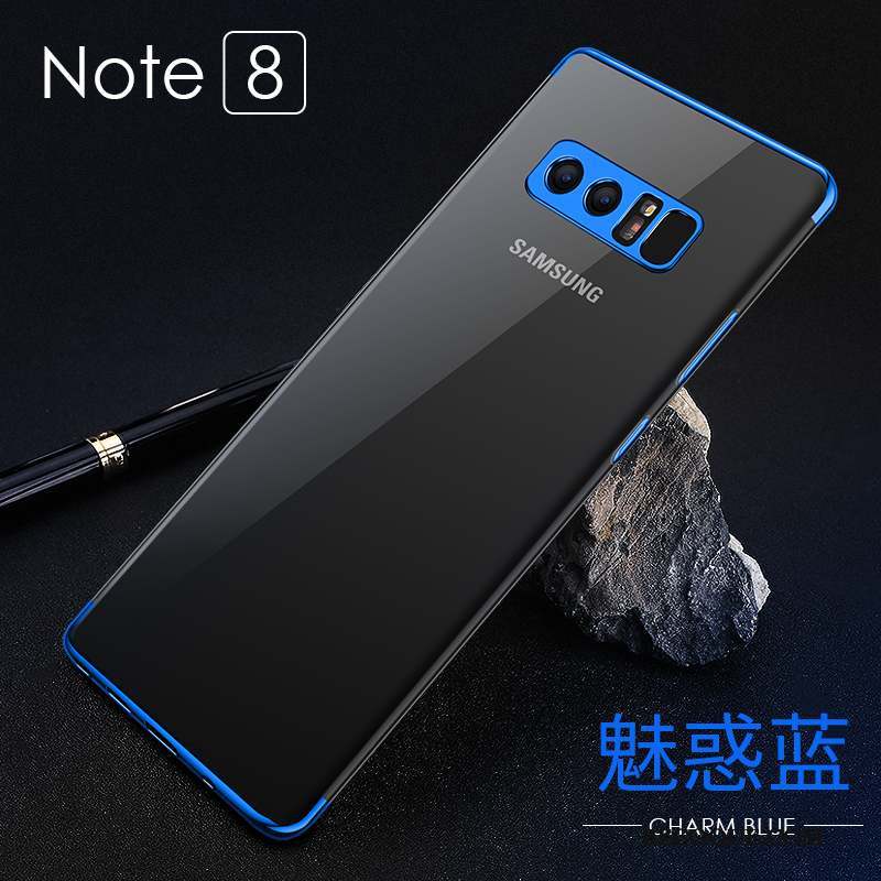 Samsung Galaxy Note 8 Étui Silicone Coque De Téléphone Bleu Protection Tendance