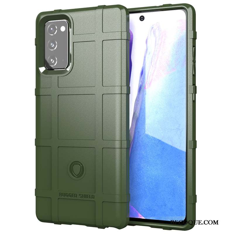 Samsung Galaxy Note20 Coque Épais Tout Compris Créatif Délavé En Daim Silicone Étui