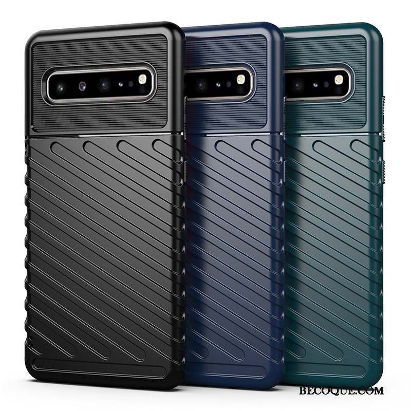Samsung Galaxy S10 5g Fluide Doux Noir Coque De Téléphone