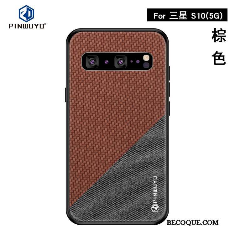 Samsung Galaxy S10 5g Modèle Fleurie Coque De Téléphone Étui Tissu Incassable