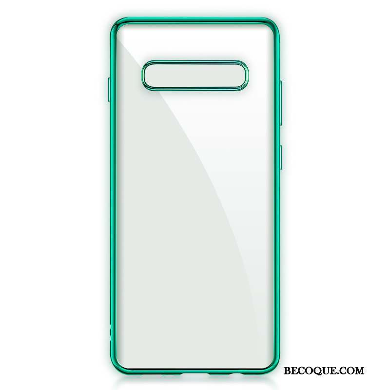Samsung Galaxy S10 5g Transparent Incassable Protection Coque De Téléphone Créatif Placage