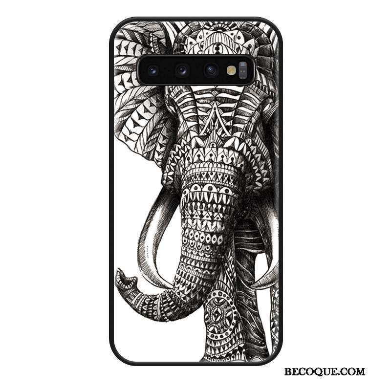 Samsung Galaxy S10+ Coque De Téléphone Lion Ornements Suspendus Créatif Silicone Étui