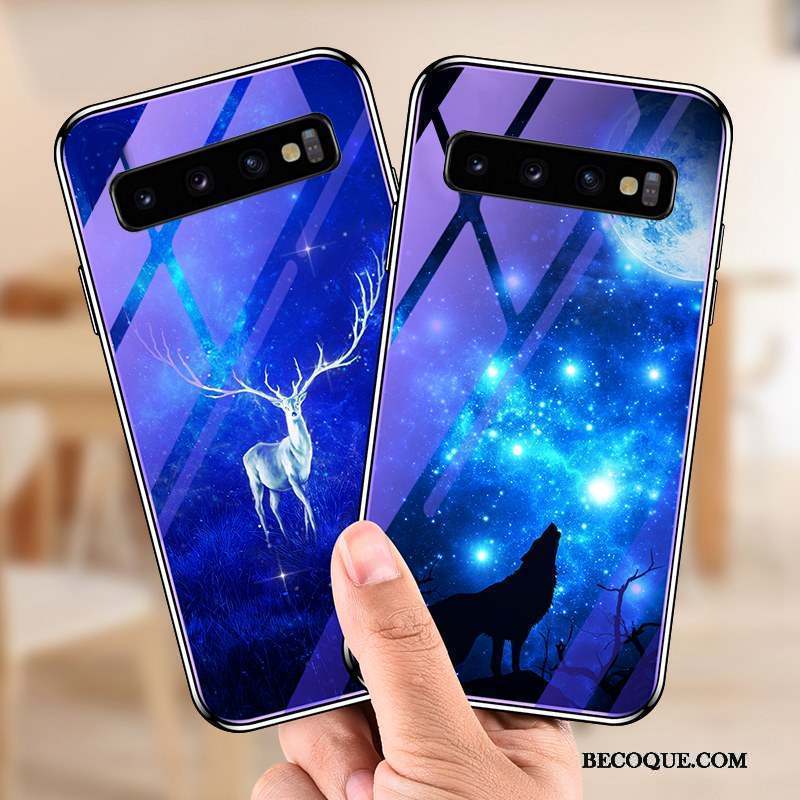 Samsung Galaxy S10+ Coque De Téléphone Tout Compris Personnalité Très Mince Étui Tendance