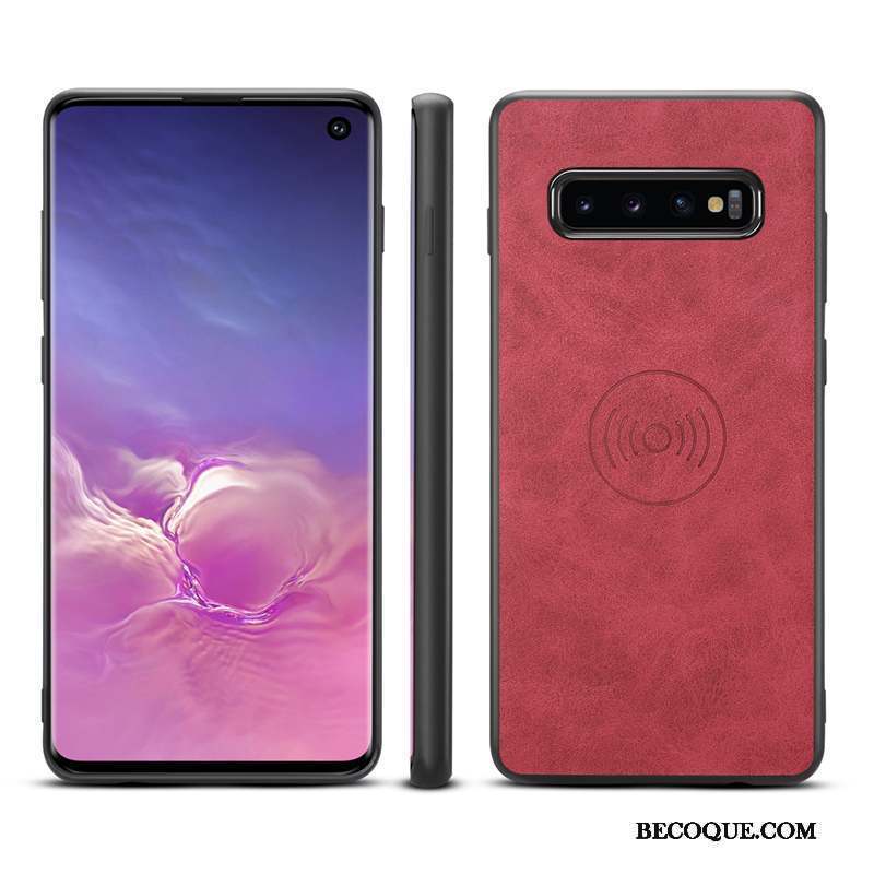 Samsung Galaxy S10 Coque De Téléphone À Bord Tendance Rouge Tout Compris