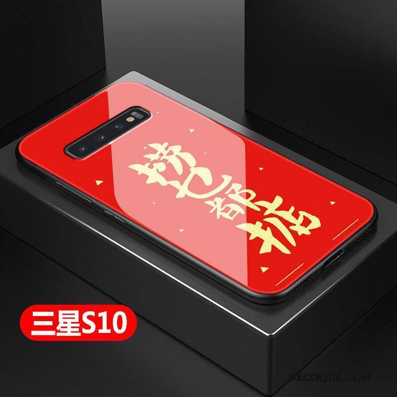 Samsung Galaxy S10 Coque Dessin Animé Difficile Personnalité Protection Tout Compris Mode