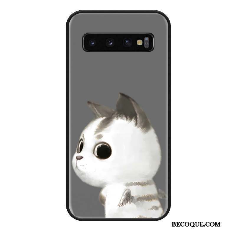 Samsung Galaxy S10+ Coque Silicone Personnalité Créatif Ornements Suspendus Incassable Protection