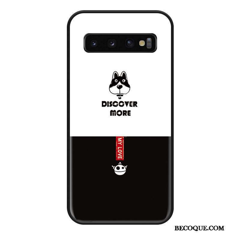 Samsung Galaxy S10+ Coque Tout Compris Marque De Tendance Étui Dessin Animé Incassable Chat