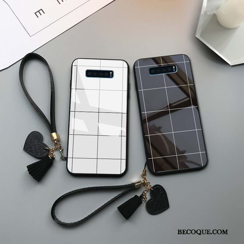 Samsung Galaxy S10 Créatif Tendance Silicone Simple Étui Coque De Téléphone