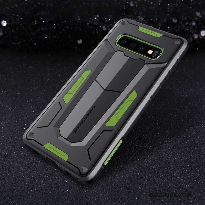 Samsung Galaxy S10 Incassable Noir Coque De Téléphone Or Protection Tout Compris