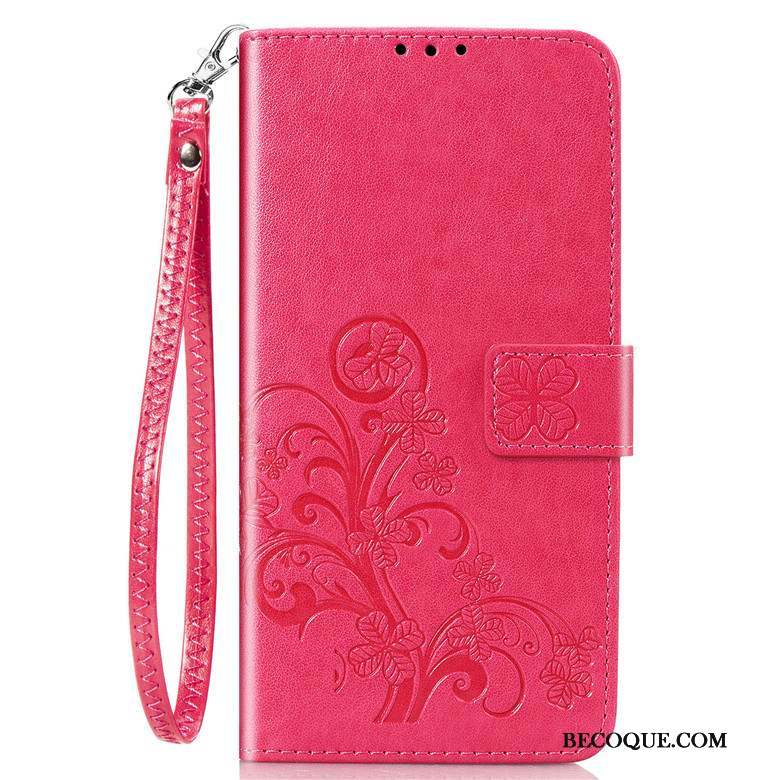 Samsung Galaxy S10 Lite Étui En Cuir Rouge Protection Fluide Doux Housse Coque De Téléphone