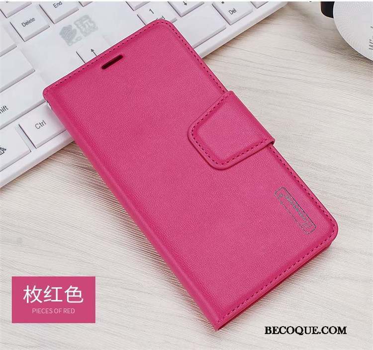 Samsung Galaxy S10e Coque De Téléphone Étui En Cuir Rouge Housse Ornements Suspendus Carte