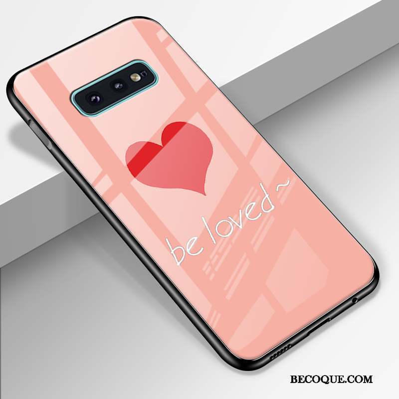 Samsung Galaxy S10e Coque Personnalité Incassable Tendance Fluide Doux Tout Compris Rose