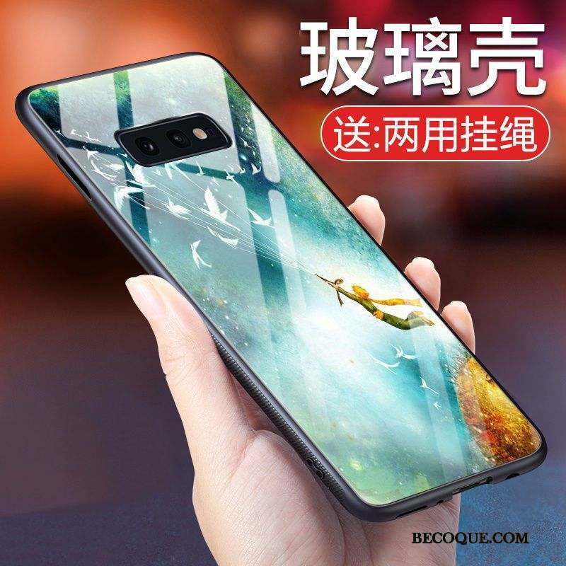 Samsung Galaxy S10e Créatif Coque De Téléphone Bleu Étui Protection Verre