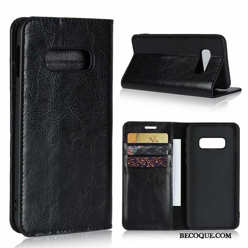 Samsung Galaxy S10e Jeunesse Bovins Protection Coque Cuir Véritable De Téléphone