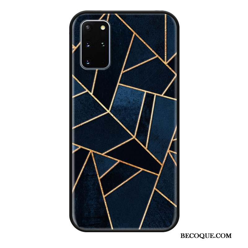 Samsung Galaxy S20+ Coque De Téléphone Simple Silicone Bleu Protection Étui