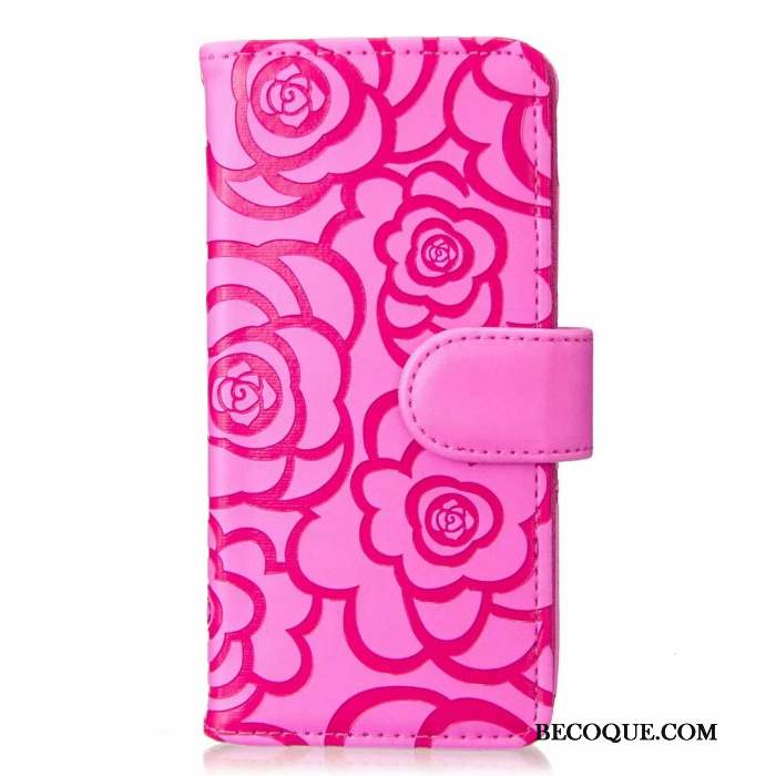 Samsung Galaxy S20 Ultra Coque Téléphone Portable Étui Portefeuille Étui En Cuir Rose Fleur