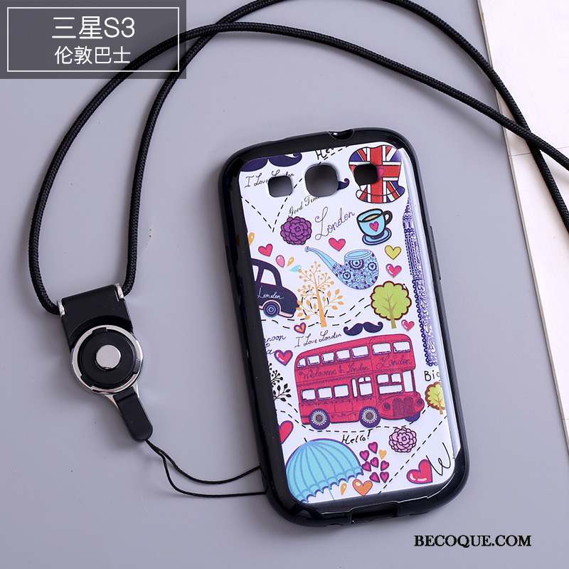 Samsung Galaxy S3 Coque De Téléphone Dessin Animé Multicolore Ornements Suspendus Étui Silicone