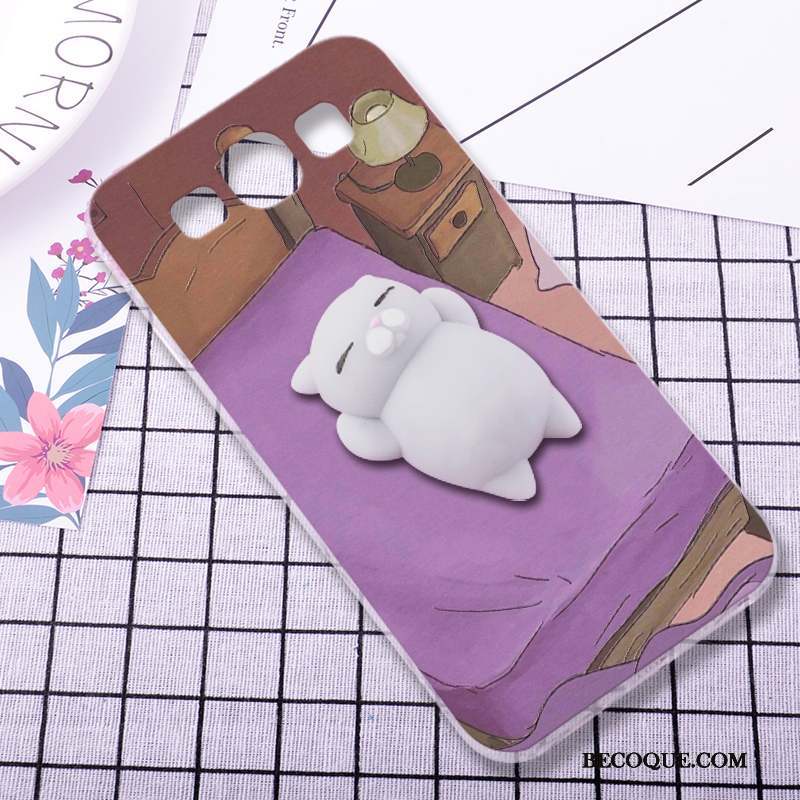 Samsung Galaxy S3 Créatif Coque De Téléphone Dimensionnel Dessin Animé Silicone Violet