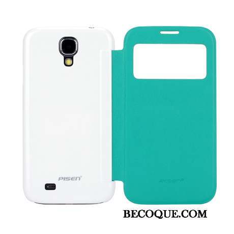 Samsung Galaxy S4 Coque Clamshell Incassable Windows Étui En Cuir Protection