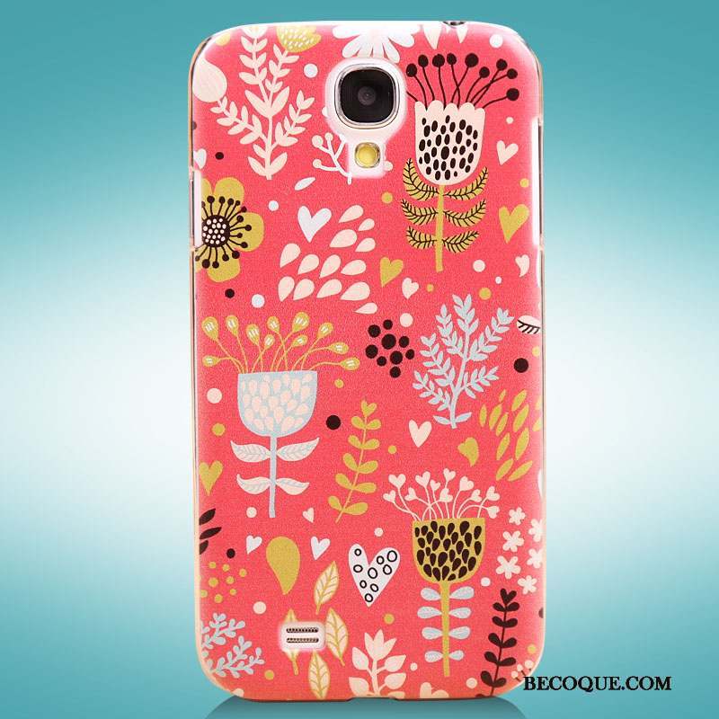 Samsung Galaxy S4 Rose Étui Coque De Téléphone Protection Peinture