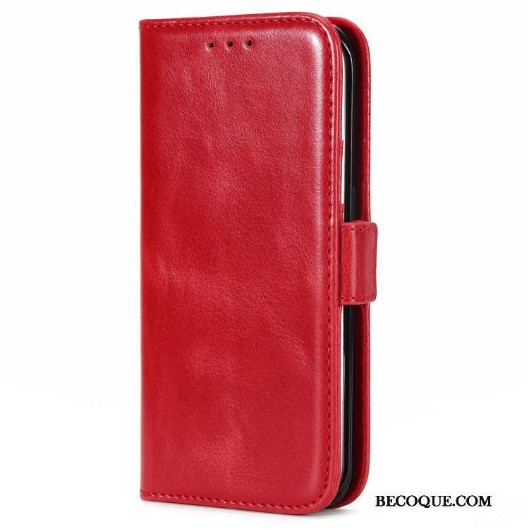 Samsung Galaxy S6 Coque Housse Rouge Étui En Cuir Incassable De Téléphone