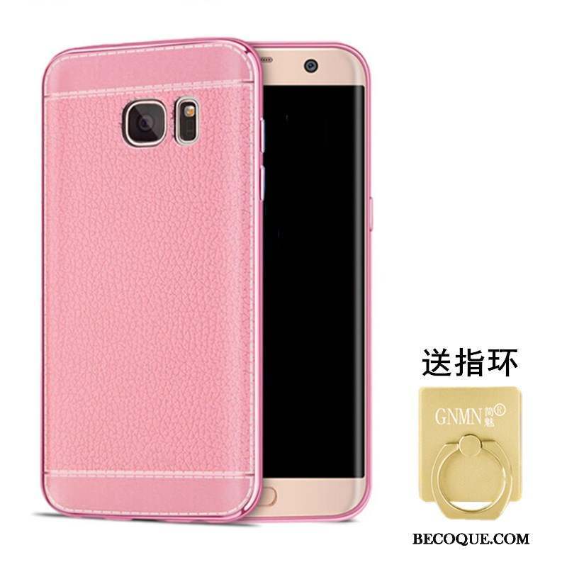 Samsung Galaxy S6 Cuir Modèle Fleurie Étui Coque Silicone Téléphone Portable