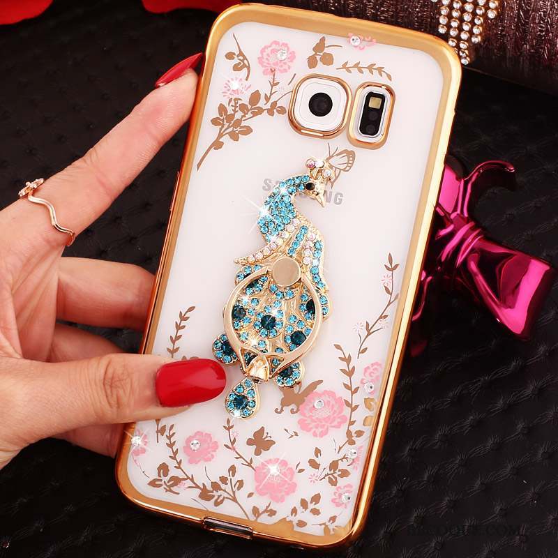 Samsung Galaxy S6 Edge Coque Téléphone Portable Étui Strass Protection Dessin Animé