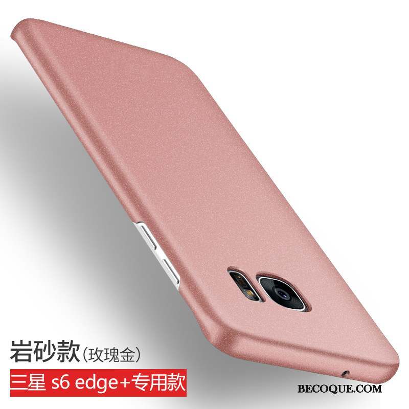 Samsung Galaxy S6 Edge + Couleur Incassable Coque Difficile Rose Protection