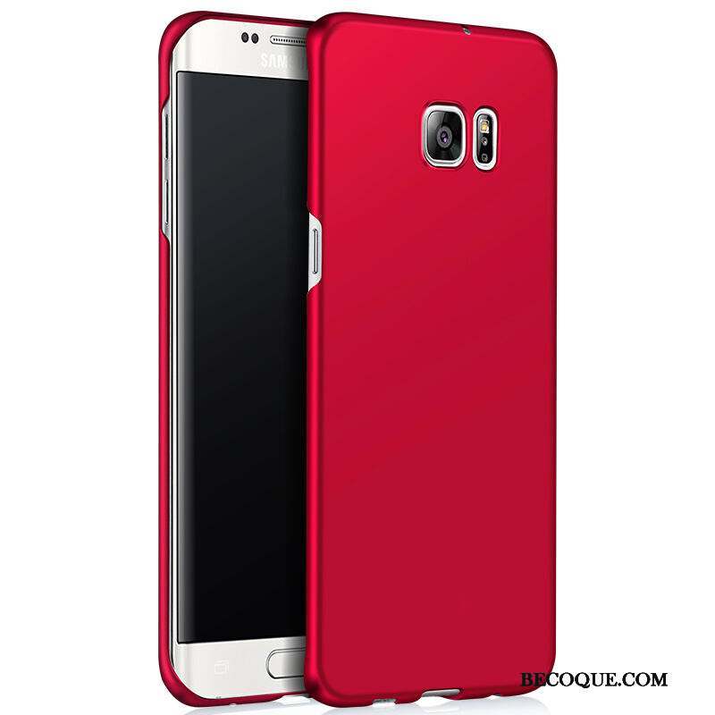 Samsung Galaxy S6 Edge Difficile Incassable Simple Protection Coque De Téléphone Rouge