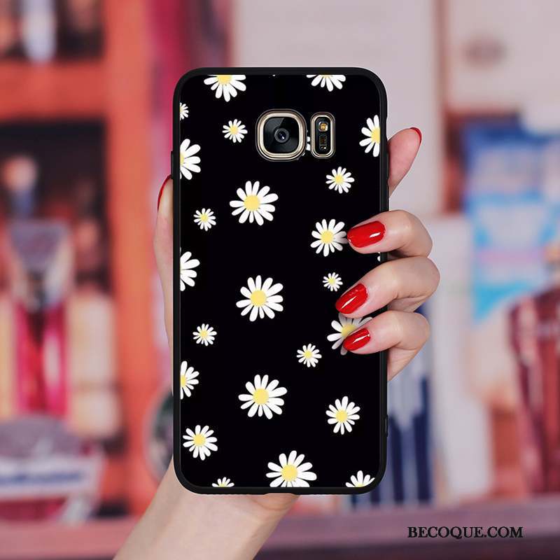 Samsung Galaxy S6 Edge + Tout Compris Art Ornements Suspendus Petite Marguerite Coque De Téléphone Silicone