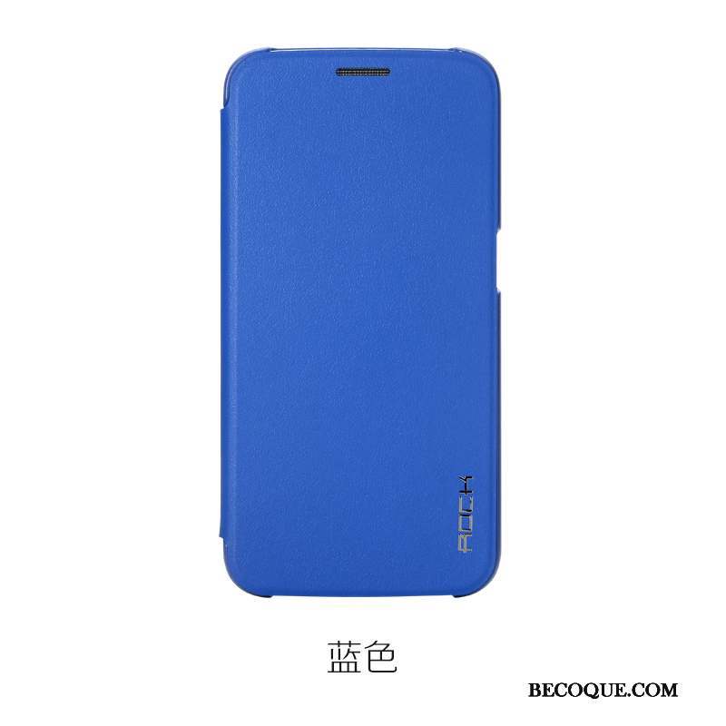 Samsung Galaxy S6 Très Mince Coque Étui Bleu Housse Étui En Cuir